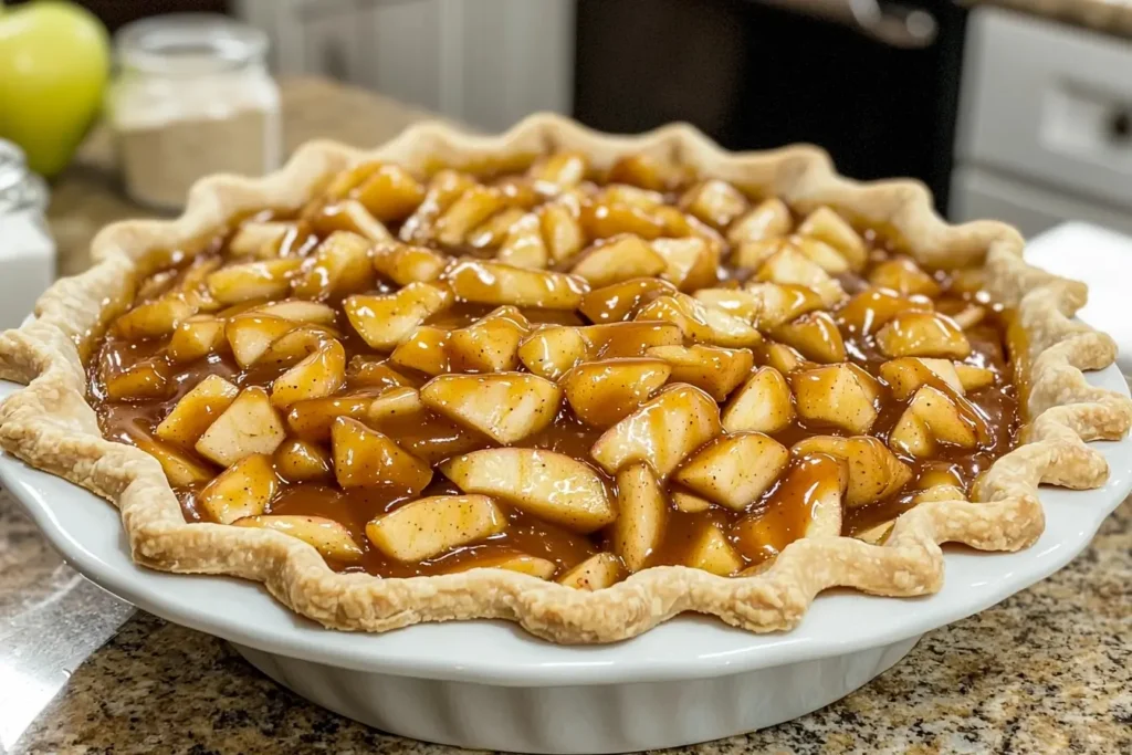 Delicious homemade caramel apple pie filling recipe