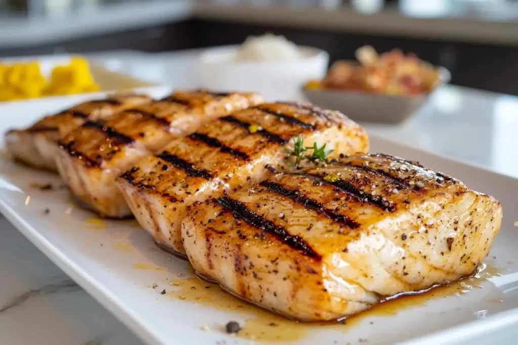 Delicious grilled shark steak recipe ready to eat