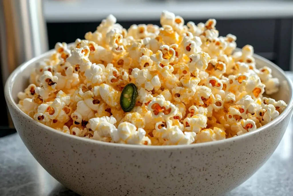 Jalapeño Popcorn – Crispy, Buttery, and Spicy Snack