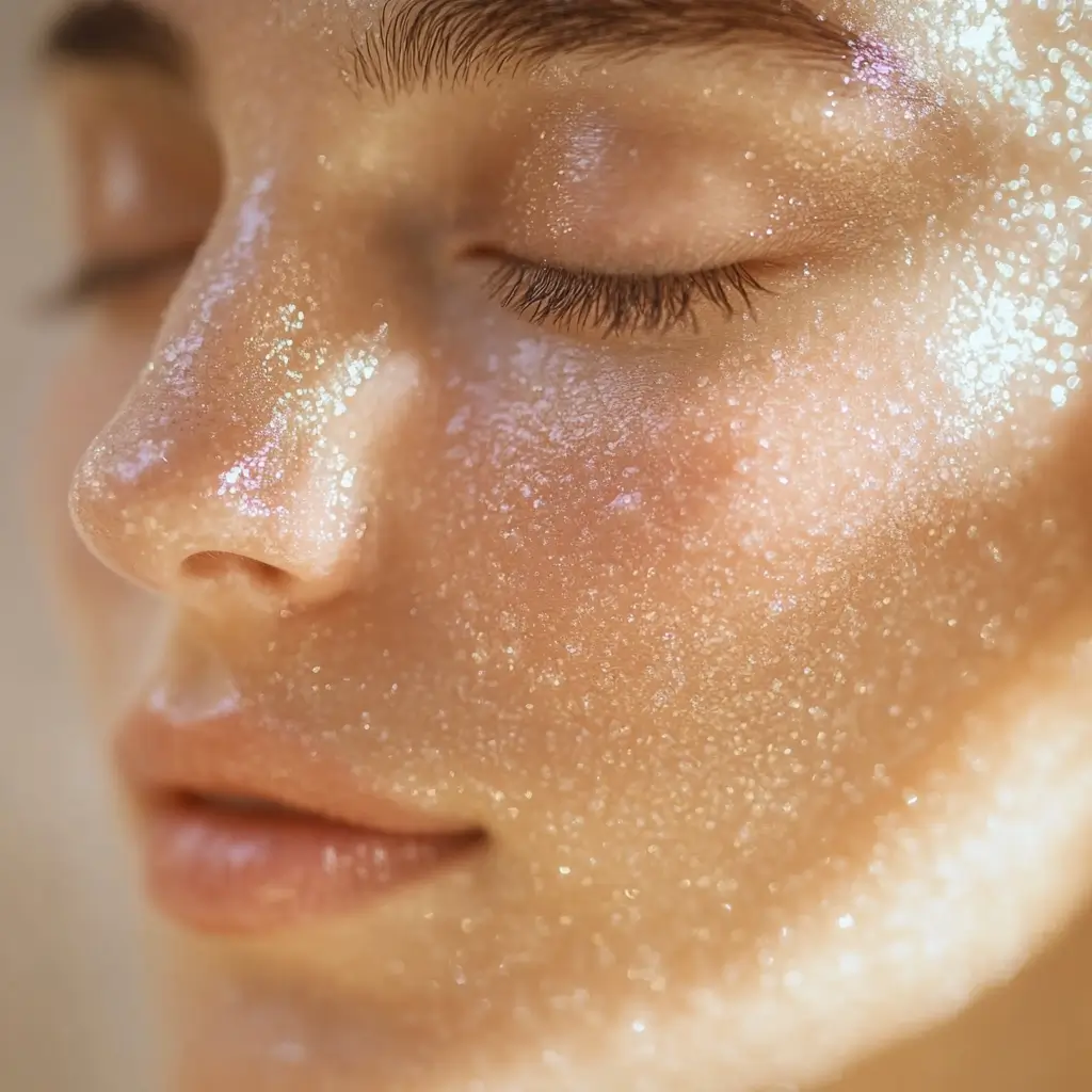 Smooth and hydrated skin after using a sugar scrub.