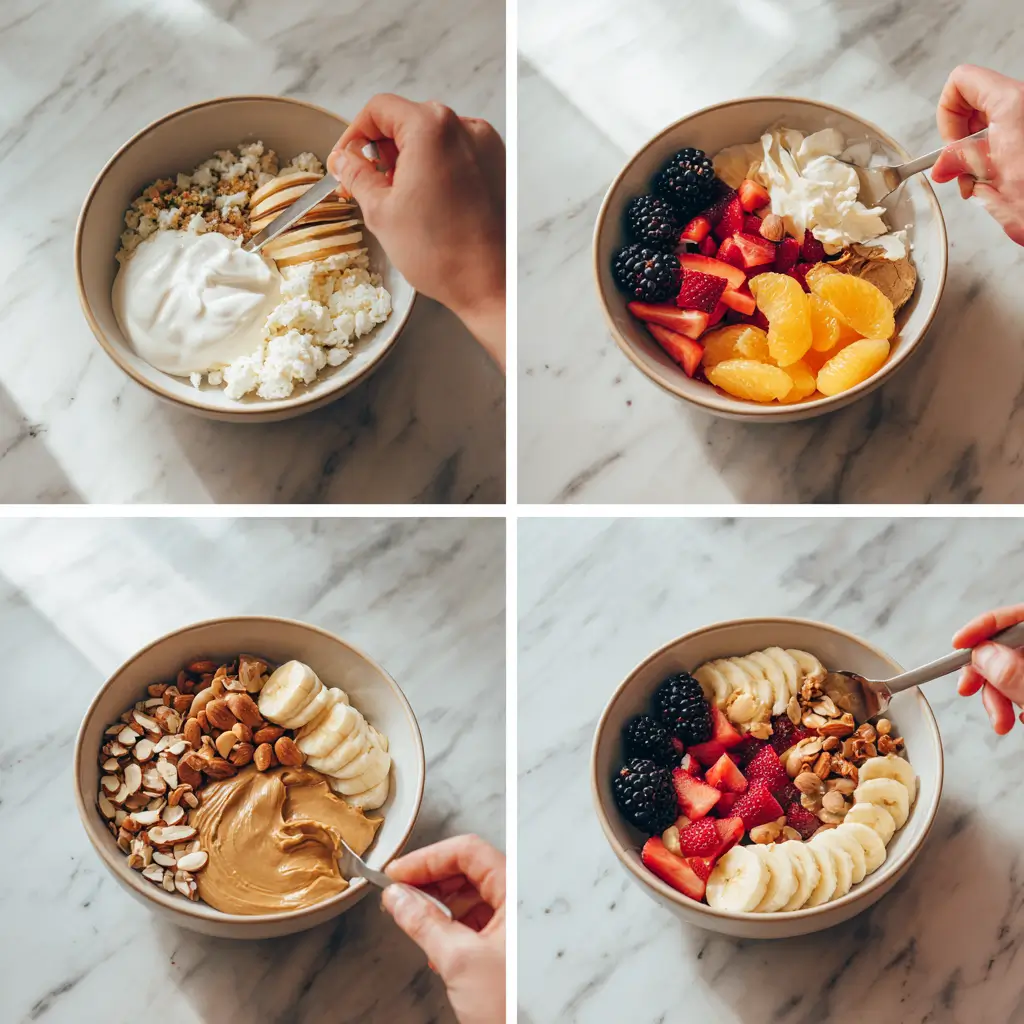 Step-by-step guide to building a protein yogurt bowl